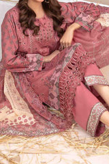 Ursiya By Tawakkal Unstitched 3 Piece Emb Digital Printed Lawn Suit-D-2604