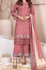 Ursiya By Tawakkal Unstitched 3 Piece Emb Digital Printed Lawn Suit-D-2604