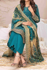 Ursiya By Tawakkal Unstitched 3 Piece Emb Digital Printed Lawn Suit-D-2605