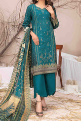 Ursiya By Tawakkal Unstitched 3 Piece Emb Digital Printed Lawn Suit-D-2605