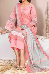 Ursiya By Tawakkal Unstitched 3 Piece Emb Digital Printed Lawn Suit-D-2606