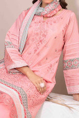 Ursiya By Tawakkal Unstitched 3 Piece Emb Digital Printed Lawn Suit-D-2606