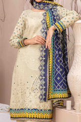 Ursiya By Tawakkal Unstitched 3 Piece Emb Digital Printed Lawn Suit-D-2607