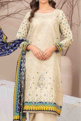 Ursiya By Tawakkal Unstitched 3 Piece Emb Digital Printed Lawn Suit-D-2607