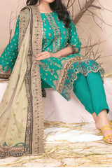 Ursiya By Tawakkal Unstitched 3 Piece Emb Digital Printed Lawn Suit-D-2609