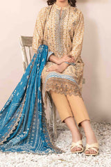 Ursiya By Tawakkal Unstitched 3 Piece Emb Digital Printed Lawn Suit-D-2610