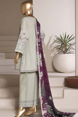 Eclair By Sada Bahar Stitched 3 Piece Emb Lawn Suit-D-261-PISTA