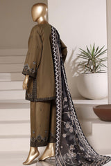 Eclair By Sada Bahar Stitched 3 Piece Emb Lawn Suit-D-262-MEHANDI