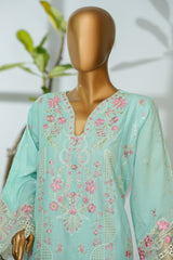 Bin Saeed Stitched 3 Piece Luxury Emb Lawn Suit-D-2705 FEROZI