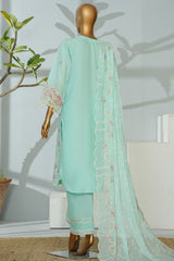 Bin Saeed Stitched 3 Piece Luxury Emb Lawn Suit-D-2705 FEROZI