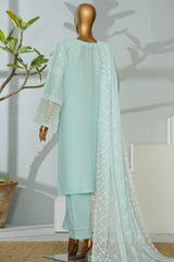 Bin Saeed Stitched 3 Piece Luxury Emb Lawn Suit-D-2707 FEROZI