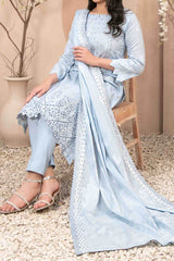 Gulshanara By Tawakkal Unstitched 3 Piece Emb Broshia Banarsi Lawn Vol-02 Suit-D-2713