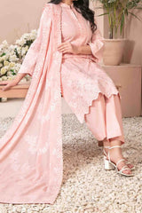 Gulshanara By Tawakkal Unstitched 3 Piece Emb Broshia Banarsi Lawn Vol-02 Suit-D-2715