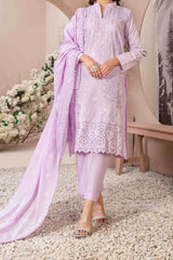 Gulshanara By Tawakkal Unstitched 3 Piece Emb Broshia Banarsi Lawn Vol-02 Suit-D-2717