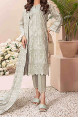 Gulshanara By Tawakkal Unstitched 3 Piece Emb Broshia Banarsi Lawn Vol-02 Suit-D-2718