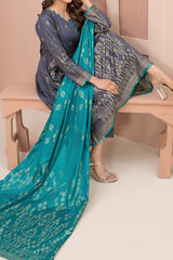 Jana By Tawakkal Unstitched 3 Piece Broshia Banarsi Lawn Suit-D-2732