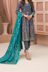 Jana By Tawakkal Unstitched 3 Piece Broshia Banarsi Lawn Suit-D-2732
