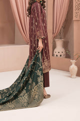 Jana By Tawakkal Unstitched 3 Piece Broshia Banarsi Lawn Suit-D-2733