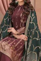 Jana By Tawakkal Unstitched 3 Piece Broshia Banarsi Lawn Suit-D-2733