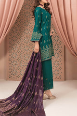 Jana By Tawakkal Unstitched 3 Piece Broshia Banarsi Lawn Suit-D-2737