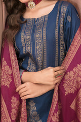 Jana By Tawakkal Unstitched 3 Piece Broshia Banarsi Lawn Suit-D-2739