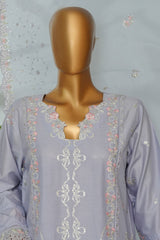 Bin Saeed Stitched 3 Piece Luxury Emb Lawn Suit- D-2756 LILAC