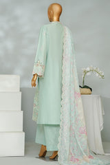 Bin Saeed Stitched 3 Piece Luxury Emb Lawn With Chiffon Dupatta- D-2762 ANGORI
