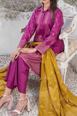 Ifsha By Tawakkal Unstitched 3 Piece Broshia Banarsi Lawn Suit-D-2791