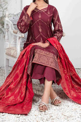 Ifsha By Tawakkal Unstitched 3 Piece Broshia Banarsi Lawn Suit-D-2795