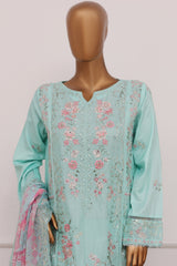 Bin Saeed Stitched 3 Piece Luxury Emb Lawn Vol-06 Suit-D-2847-Angori