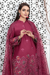Rayleah By Tawakkal Unstitched 3 Piece Emb Schiffli Lawn Suit-D-2926