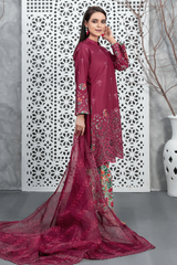 Rayleah By Tawakkal Unstitched 3 Piece Emb Schiffli Lawn Suit-D-2926