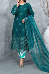 Rayleah By Tawakkal Unstitched 3 Piece Emb Schiffli Lawn Suit-D-2927
