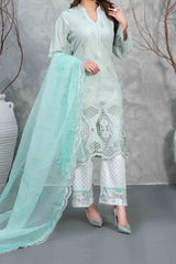 Rayleah By Tawakkal Unstitched 3 Piece Emb Schiffli Lawn Suit-D-2929