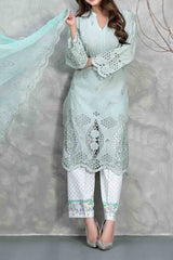 Rayleah By Tawakkal Unstitched 3 Piece Emb Schiffli Lawn Suit-D-2929