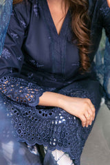 Lazinah By Tawakkal Unstitched 3 Piece Emb Lawn Suit-D-2930