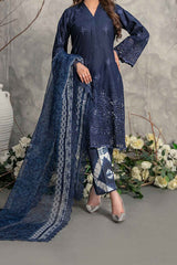 Lazinah By Tawakkal Unstitched 3 Piece Emb Lawn Suit-D-2930