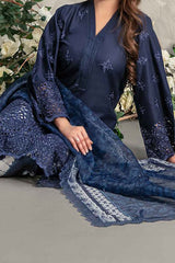 Lazinah By Tawakkal Unstitched 3 Piece Emb Lawn Suit-D-2930