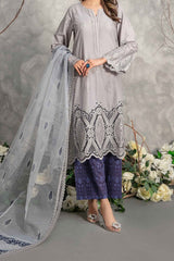 Lazinah By Tawakkal Unstitched 3 Piece Emb Lawn Suit-D-2931