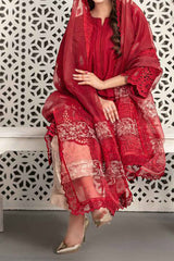 Lazinah By Tawakkal Unstitched 3 Piece Emb Lawn Suit-D-2933