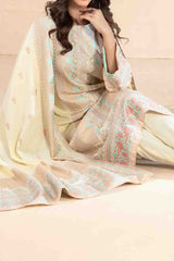 Vineeha By Tawakkal Unstitched 3 Piece Broshia Banarsi Lawn Suit-D-2943