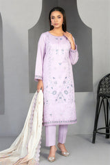 Efza By Tawakkal Unstitched 3 Piece Fancy Emb Lawn Suit-D-2970