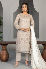 Efza By Tawakkal Unstitched 3 Piece Fancy Emb Lawn Suit-D-2971