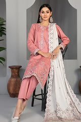 Efza By Tawakkal Unstitched 3 Piece Fancy Emb Lawn Suit-D-2975