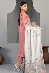 Efza By Tawakkal Unstitched 3 Piece Fancy Emb Lawn Suit-D-2975