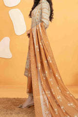 Ashleena By Tawakkal Unstitched 3 Piece Emb Digital Print Lawn Suit-D-3276