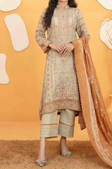 Ashleena By Tawakkal Unstitched 3 Piece Emb Digital Print Lawn Suit-D-3276