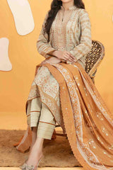 Ashleena By Tawakkal Unstitched 3 Piece Emb Digital Print Lawn Suit-D-3276