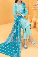 Ashleena By Tawakkal Unstitched 3 Piece Emb Digital Print Lawn Suit-D-3280
