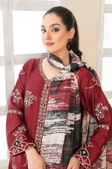 Araceli By Tawakkal Stitched 3 Piece Fancy Emb Belgian Viscose Suit-D-3709
